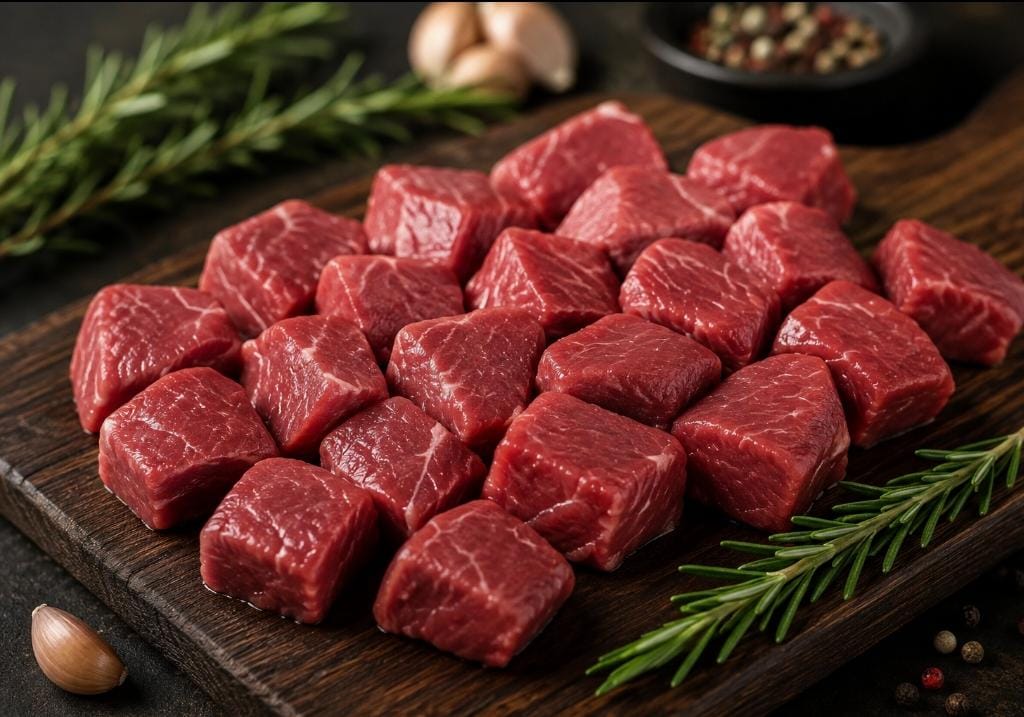 Fresh Beef Tenderloin Curry Cut (Boneless Cubes) | The Beef Shop